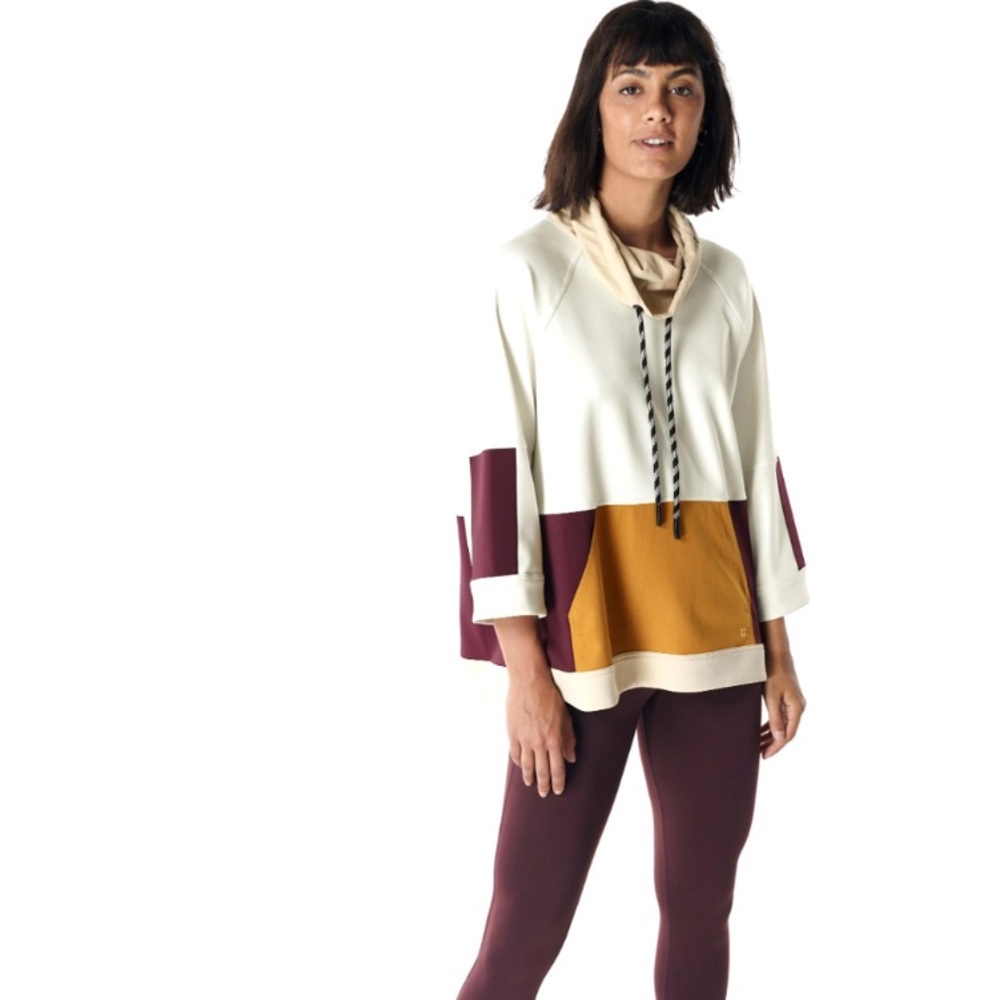 Sweaty‎ Betty Mix It Up Colorblock Sweatshirt Size 4-6.